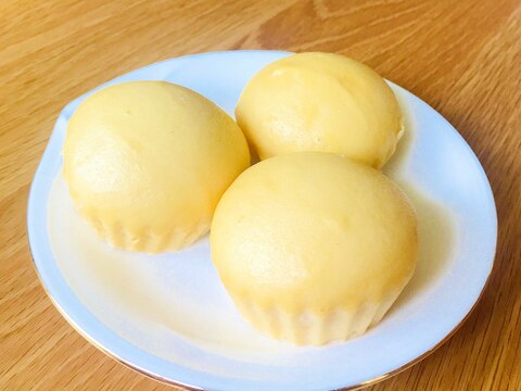 ふっくら!卵と米粉の蒸しパン